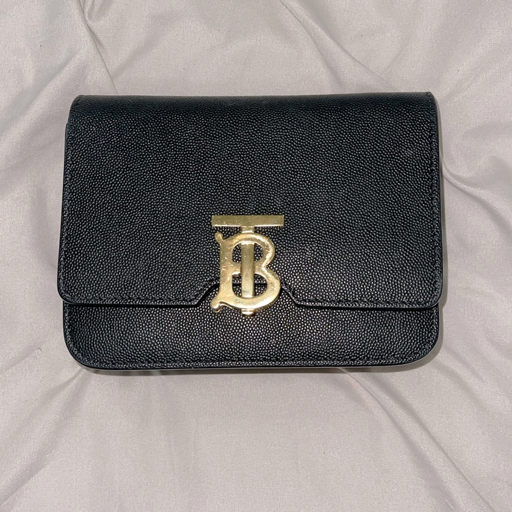 Burberry Black TB Crossbody Bag